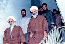 عکس/ صادق خلخالی و آیت‌الله جنتی در یک تحصن